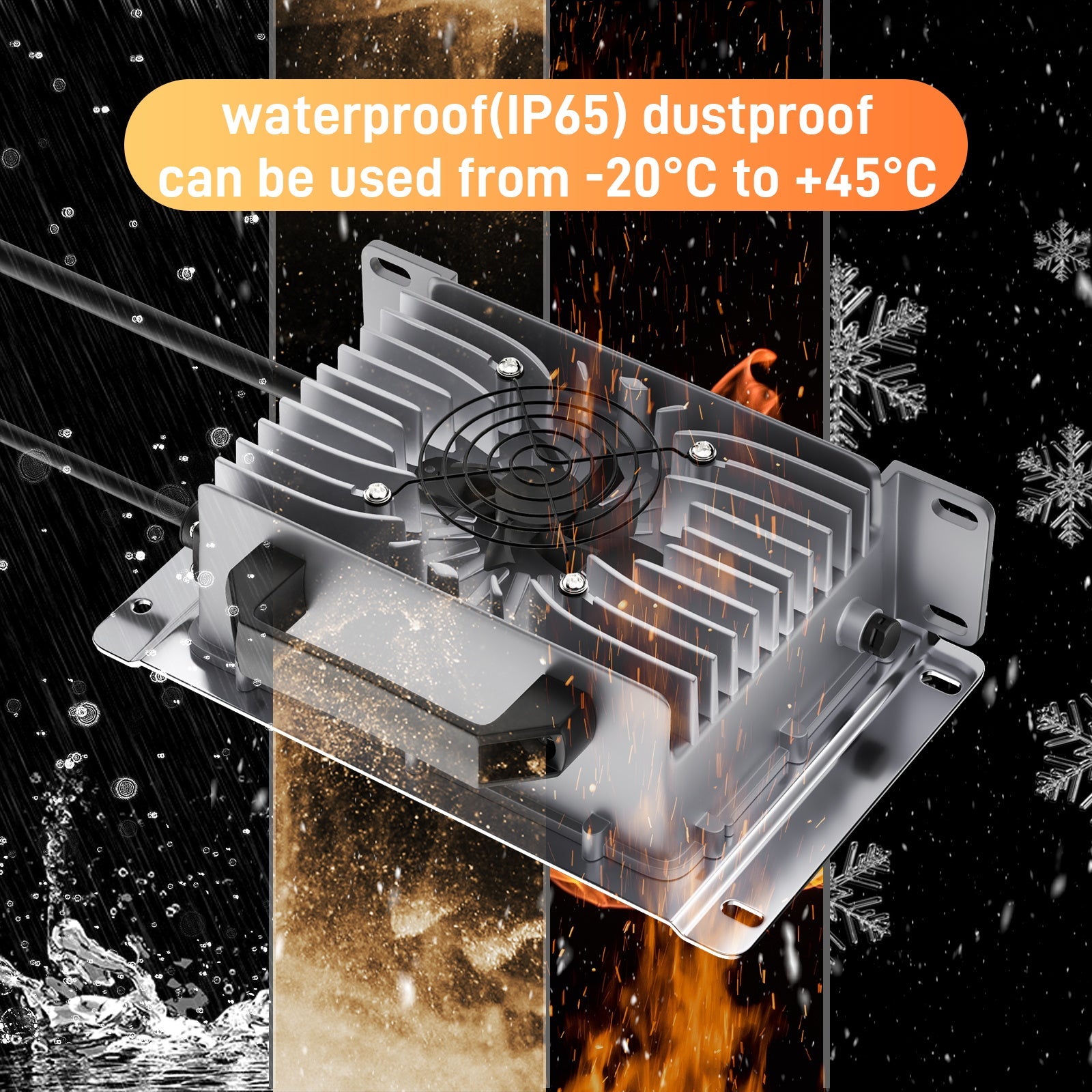 Suraziki 43,8V 30A Lithium Lifepo4 Batterioplader til 38,4V 36V 12S Batteri, vandtæt, 0V BMS aktiveringsoplader til autocampere, både, golfvogne, energilagringssystem